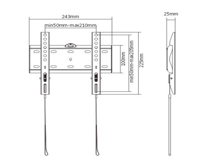 Držák TV GEMBIRD WM-42F-01, 23"-42" (30kg)