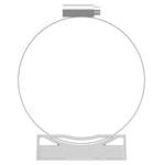 Držiak kamery EZVIZ s batériou/ priemer stĺpika 67-127 mm/ biely