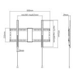 Držiak na TV GEMBIRD WM-80F-01, 37"-80" (70 kg)