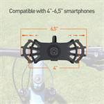Držiak telefónu Tellur Bike BPH100 4 - 6,5", čierny