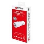 Duálna nabíjačka do auta SKROSS USB A+C, 20 W PD
