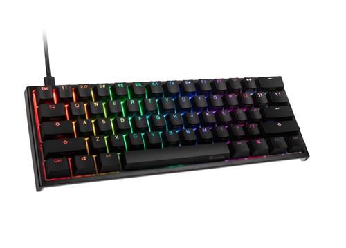 Ducky One 2 Mini herní klávesnice, MX-Speed Silver, RGB-LED, černá (US)