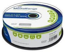 DVD-R MediaRange 4,7GB 16x SPINDL (25pack)