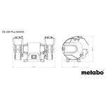 Dvojkotúčová brúska METABO DS 200 PLUS (604200000)