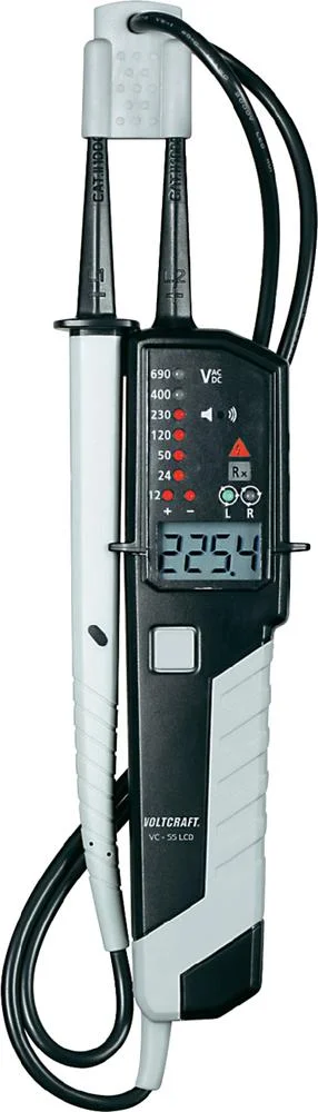 Dvojpólový tester napätia Voltcraft VC-55 LCD