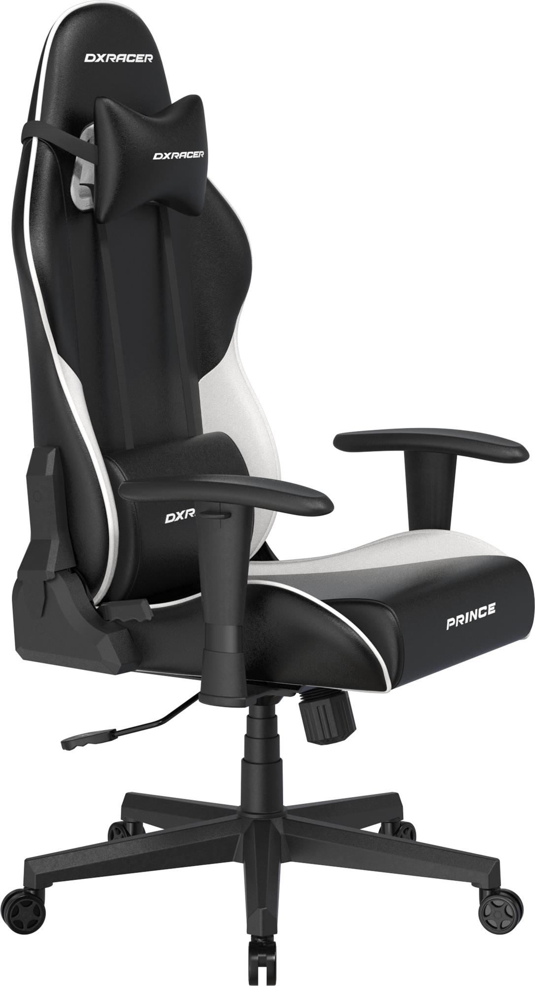DXRacer Prince, černo-bílá, koženka