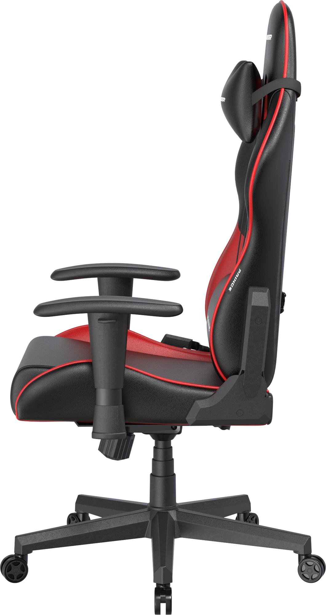 DXRacer Prince, černo-červená, koženka