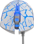 E-blue Cobra Myš drátová, bílo-modrá, 2500DPI, e-box