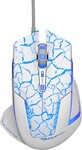 E-blue Mazer Pro Myš drátová, bílo-modrá, 2500DPI, e-box