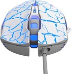 E-blue Mazer Pro Myš drátová, bílo-modrá, 2500DPI, e-box