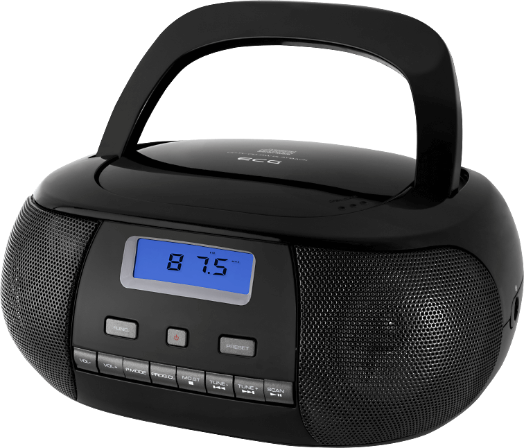 ECG CDR 500 Přenosné rádio s CD Black
