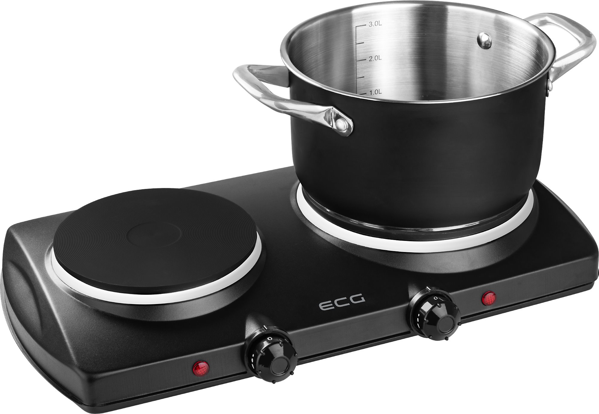 ECG EV 2512 Elektrický vařič, černý