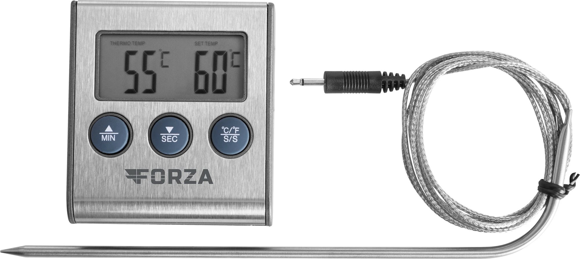 ECG FORZA 5200 nerez/čierna
