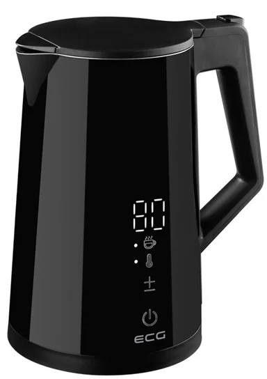 ECG RK 1893 Digitouch Black Rychlovarná konvice 1,7 l, černá