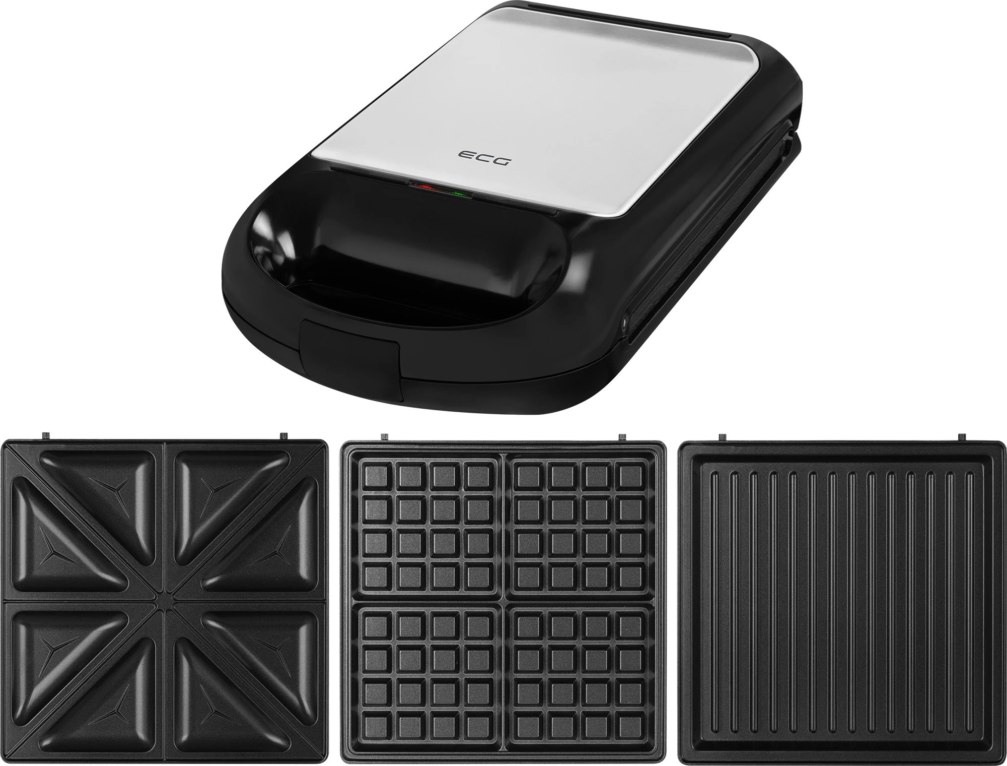 ECG S 4310 QUATTRE, černý/stříbrný