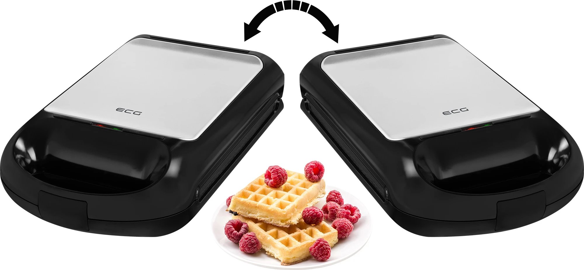 ECG S 4310 QUATTRE, černý/stříbrný