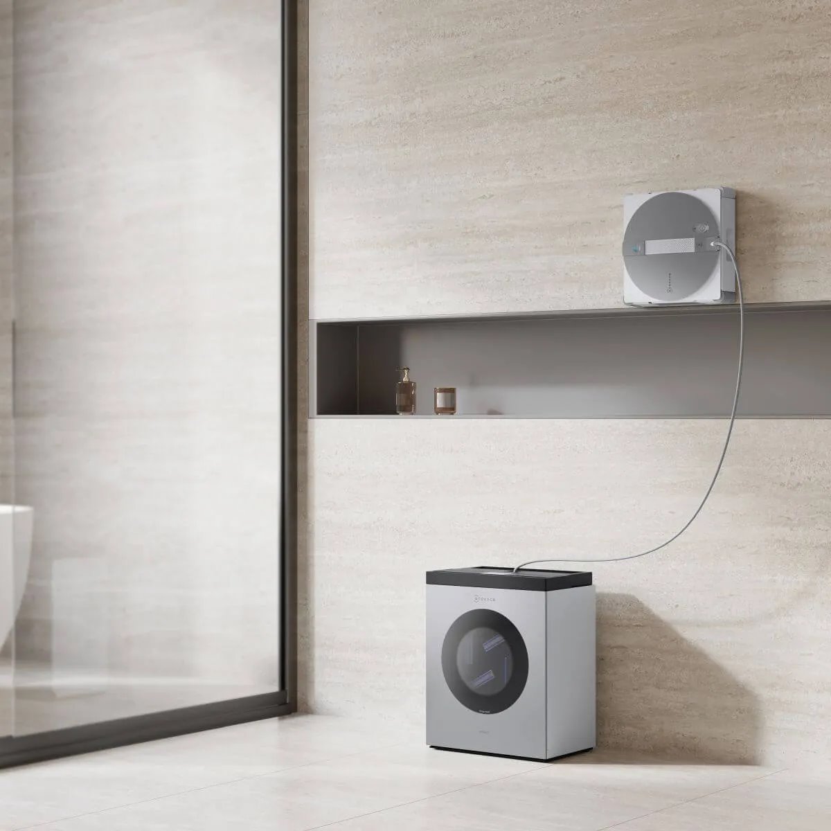 Ecovacs Winbot W3 Omni, stříbrná