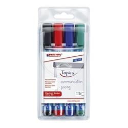 EDDING Popisovač na bílou tabuli a flipchart "380", mix barev, 1,5-3mm, kuželový hrot, 4ks/bal.
