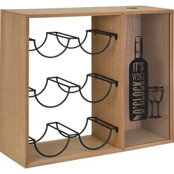 EH Stojan na víno HOMESTYLING se zásobníkem na korky 