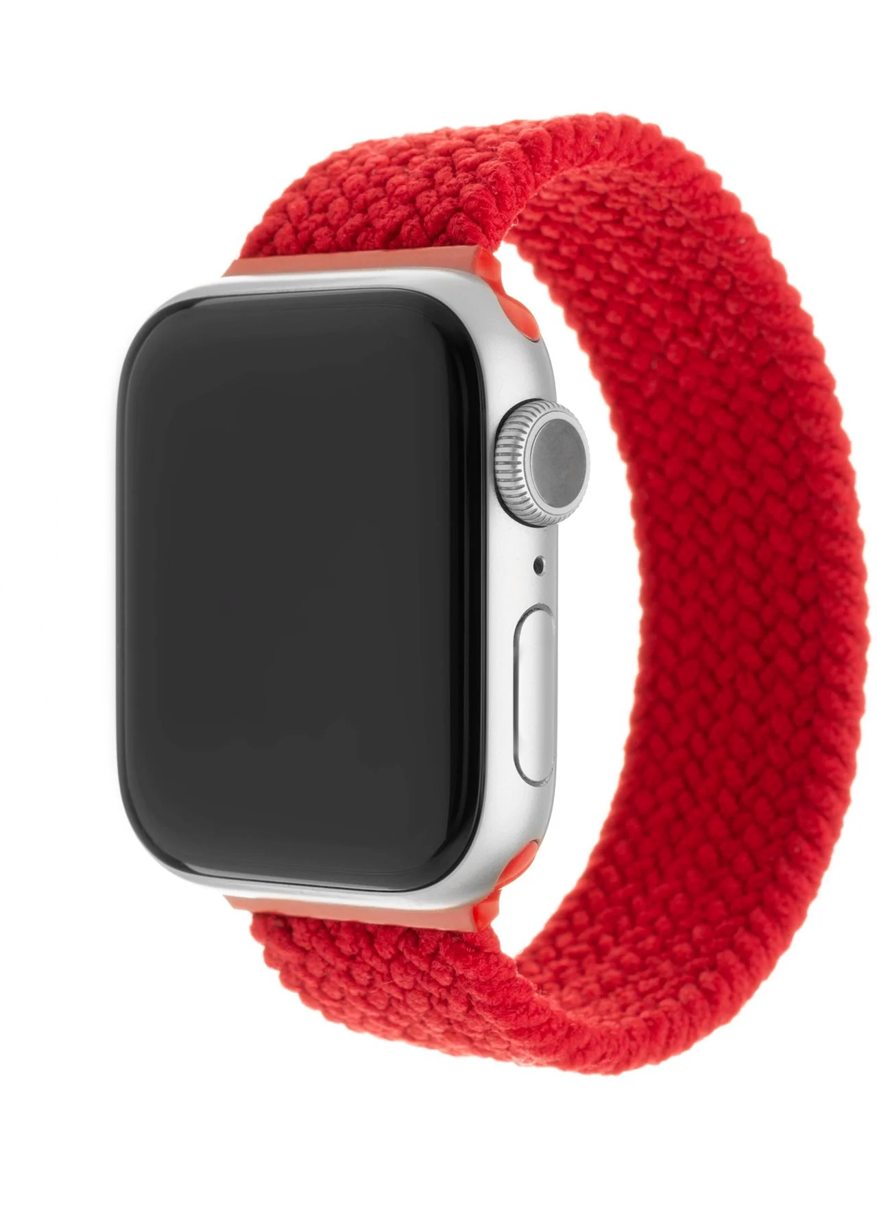 Elastický nylonový řemínek FIXED Nylon Strap pro Apple Watch 38/40/41mm, velikost S, červený