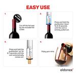 ELDONEX WineSpin Premium elektrický otvárač na víno, SILVER