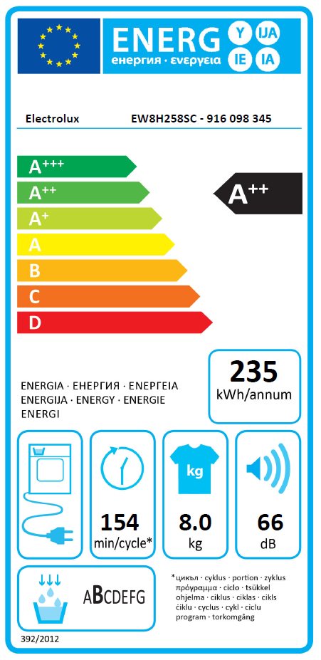 Electrolux EW8H258SC