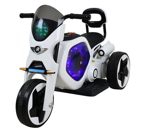 Elektrická dětská trojkolka RACCEWAY bílo černá