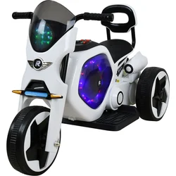 Elektrická dětská trojkolka RACCEWAY bílo černá