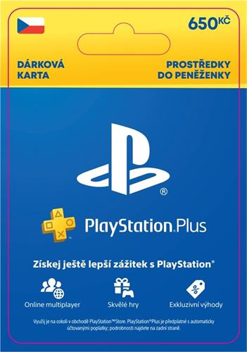 Elektronická peňaženka PlayStation Store CZ - kredit 650 Kč