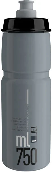 ELITE láhev JET šedá/černé logo 750 ml