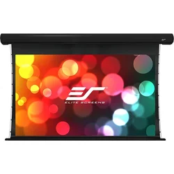 ELITE SCREENS elektrická motorizovaná obrazovka 150" (381 cm)/ 16:9/ 186,9 x 332 cm/ hliníkové puzdro čierne/ 24" pokles/ sklolaminát