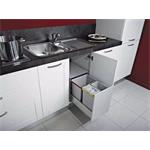Elletipi Vestavný odpadkový koš STREET 2.0. - výsuvný, v boxu, 18+8+8 l