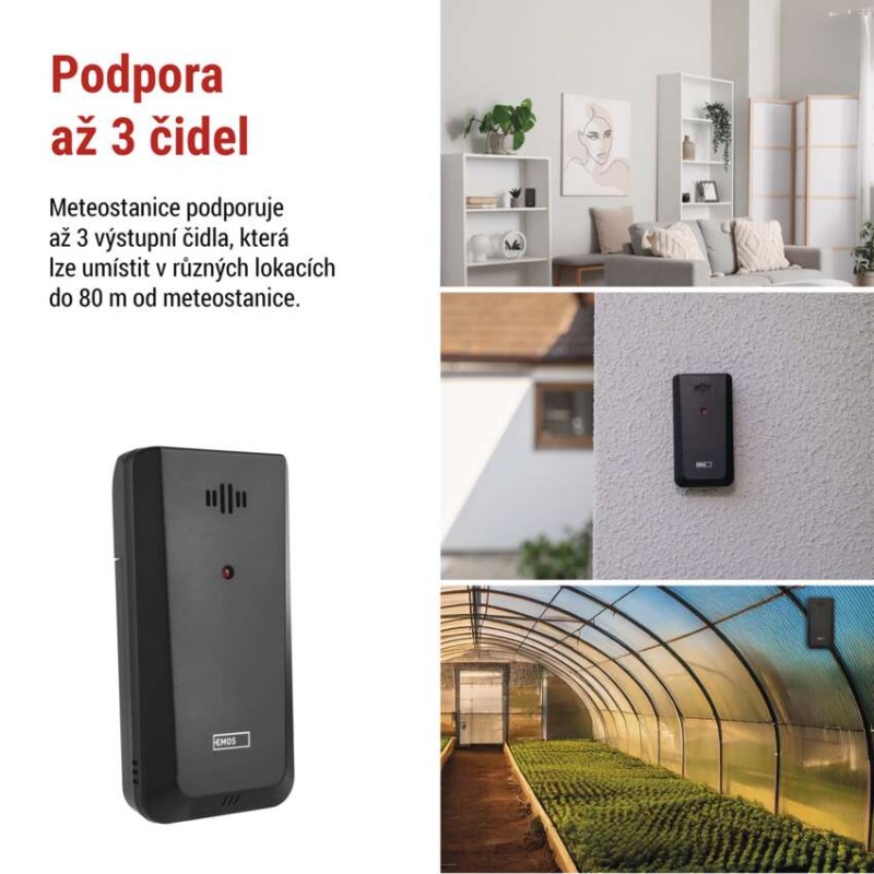 EMOS Domácí bezdrátová meteostanice E8625