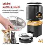 EMOS GoSmart dávkovač krmiva Pet Care, 4 l, černý, Wi-Fi