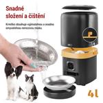 EMOS GoSmart dávkovač krmiva Pet Care s kamerou, 4 l, černý, Wi-Fi