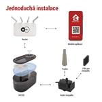 EMOS GoSmart fontána Pet Care, 2,6 l, sivá, Wi-Fi