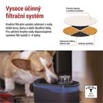 EMOS GoSmart fontána Pet Care, 2,6 l, sivá, Wi-Fi