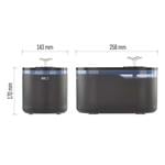 EMOS GoSmart fontána Pet Care, 2,6 l, sivá, Wi-Fi