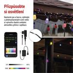 EMOS GoSmart LED světelný řetěz – 15× párty žárovky 1555017000