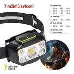 EMOS LED nabíjecí čelovka P3546, 550 lm, 110 m, Li-Pol 1000 mAh / 3× AAA