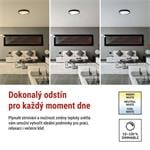 EMOS LED nástenné svietidlo ILVI, kruhové 30 W, stmievanie + CCT, čierna + šampanská