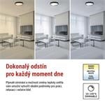 EMOS LED nástenné svietidlo ILVI, kruhové 45 W, stmievanie + CCT, čierna + šampanská