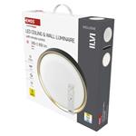EMOS LED přisazené svítidlo ILVI, kruhové 30W, stmívání+CCT, černá+champagne