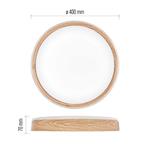 EMOS LED přisazené svítidlo ILVI, kruhové 30W, stmívání+CCT, dřevo
