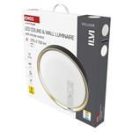 EMOS LED přisazené svítidlo ILVI, kruhové 45W, stmívání+CCT, černá+champagne