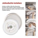 EMOS LED přisazené svítidlo SABI, kruhové 30W, stmív. se změnou CCT