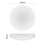 EMOS LED přisazené svítidlo TIVI, A CLASS, kruhové bílé 19W, IP44, neutrální bílá