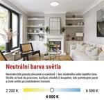 EMOS LED přisazené svítidlo TIVI, A CLASS, kruhové bílé 19W, IP44, neutrální bílá