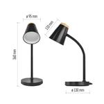 EMOS LED stolní lampa TARA, černá