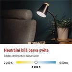 EMOS LED stolní lampa TARA, černá